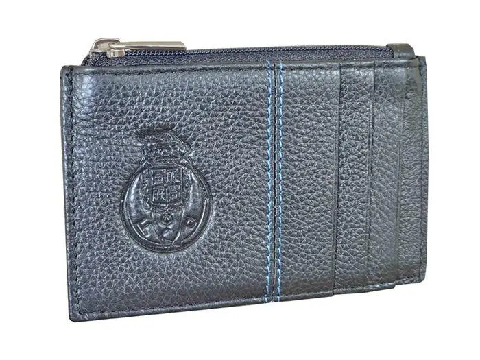 Porta Moedas com Porta Cartões - Preto- FCP