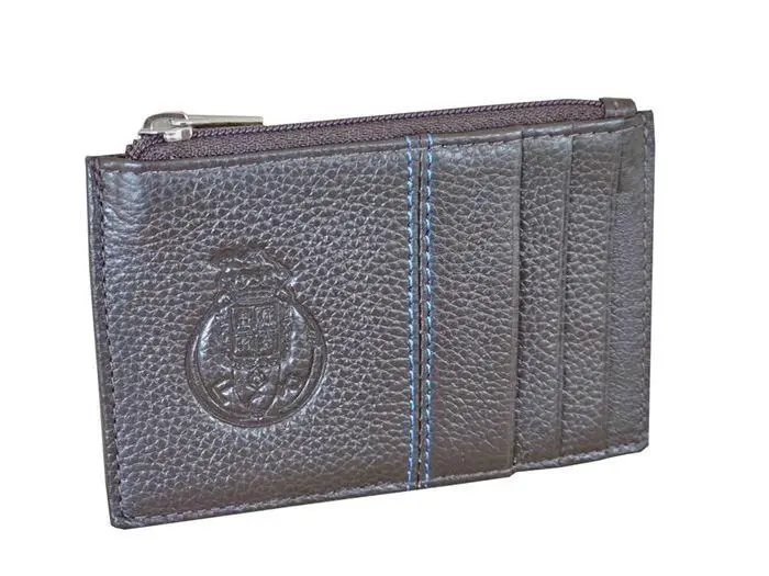 Porta Moedas com Porta Cartões - Castanho- FCP