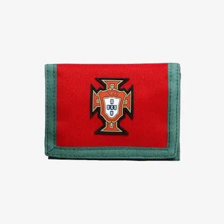Carteira Com Velcro Portugal Vermelha e Verde - FPF