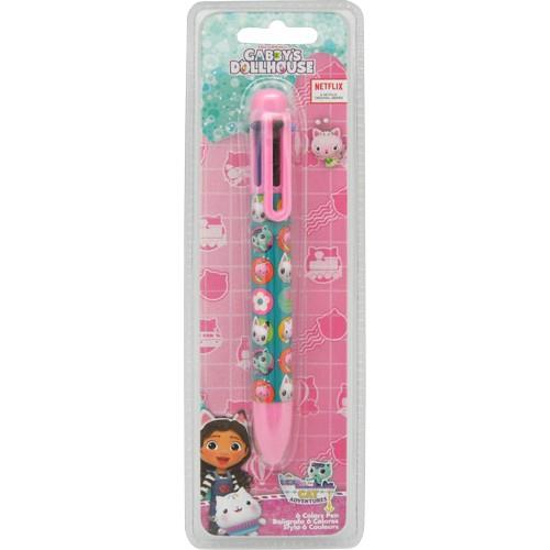 Esferográfica multicolor 6 cores Gabby's Dollhouse - Gabby