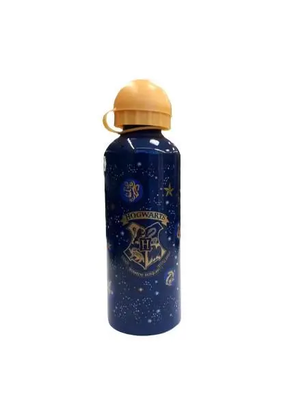 Garrafa Térmica de Aluminio " Hogwarts" 500ml Azul - Harry Potter
