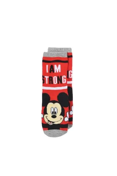 Meias Anti-Derrapantes Vermelhas "Strong" (31/34)  - Mickey