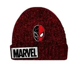 Gorro Vermelho de Malha com Cara Vermelha e Preta (54) - Spiderman