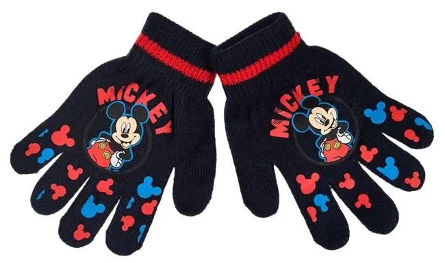 Luvas - Azul Marinho com Listra Vermelha (TU) - Mickey