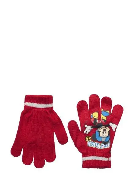 Luvas - Vermelho com Listra Branca "Skate" (TU) - Mickey