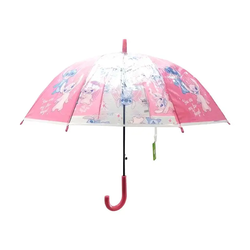 Guarda Chuva Automático EVA Rosa 48cm - Stitch
