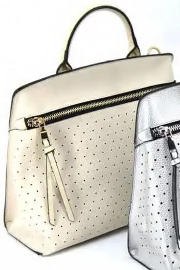 Mochila c/ Pega de mão "Saona" Beige - Monica Moon