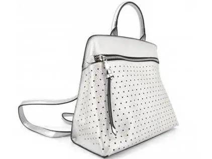 Mochila c/ Pega de mão "Saona" Prateada - Monica Moon