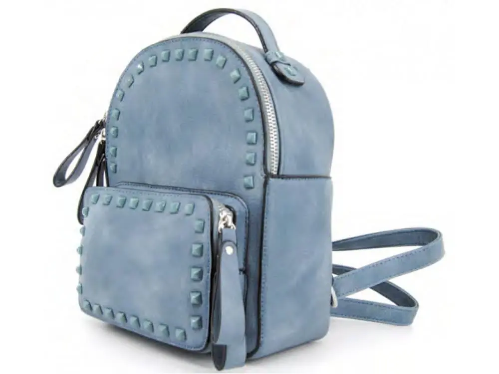 Mochila "Rock" Azul - Monica Moon