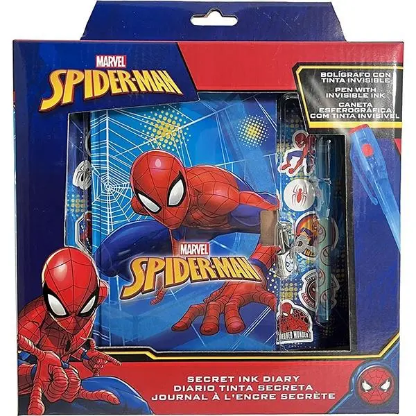Conjunto de Diário c/ Esferográfica Mágica - Spiderman