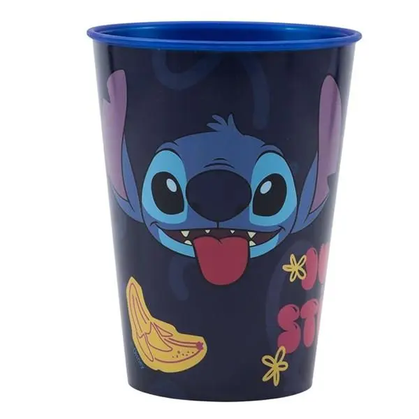 Copo Azul 260ml "Just Stitch" "Palms" - Lilo & Stitch