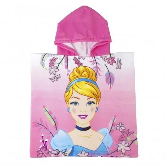 Poncho de Praia Rosa Microfibra Cinderela (TU) - Disney Princesas