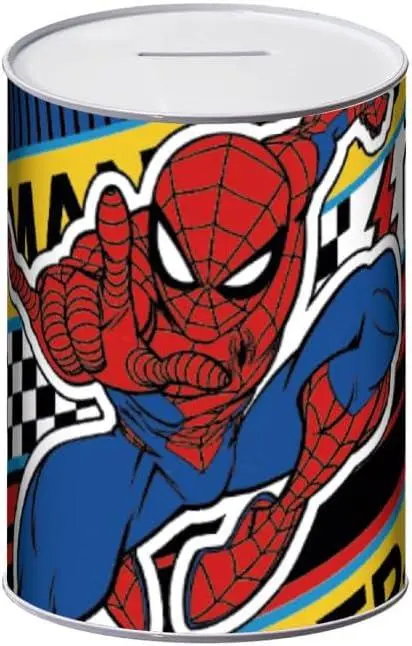 Mealheiro de Lata Desenho Xadrez - Spiderman