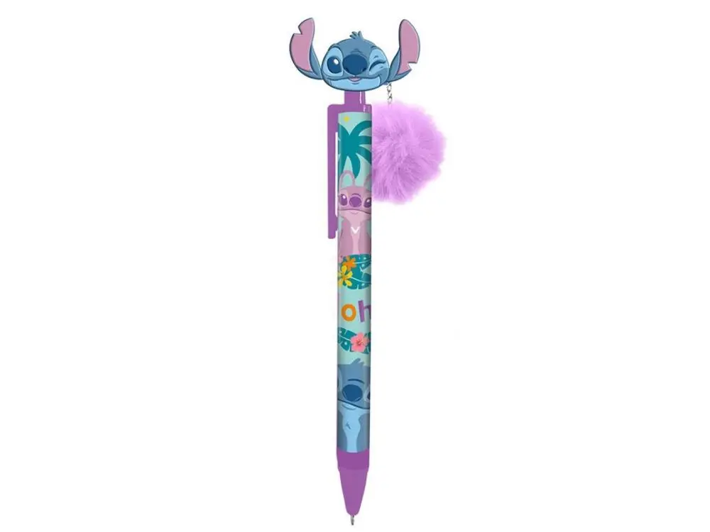 Stitch - Esferográfica c/ Pompom