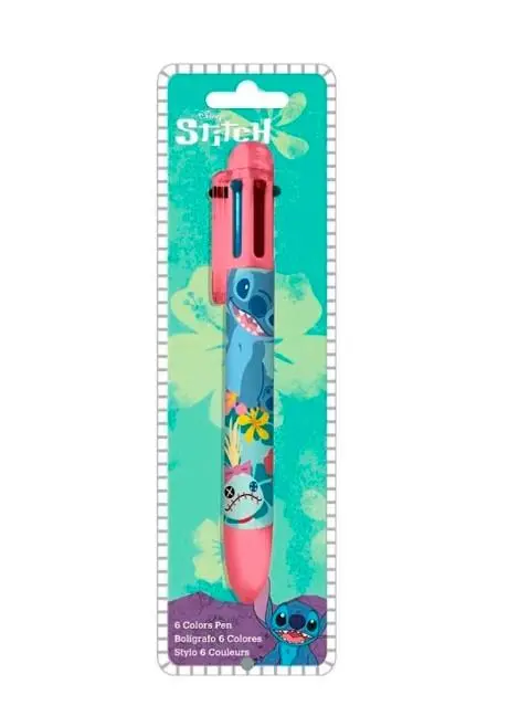 Stitch - Esferográfica Multicolor 6 cores