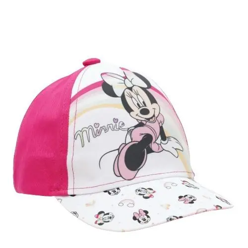 Boné Rosa Escuro com Arco Íris e Minnie na Pala (48) - Minnie