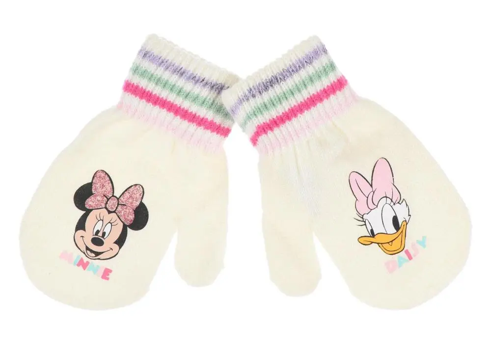 Luvas de Bebé Brancas com Cara (TU) - Minnie
