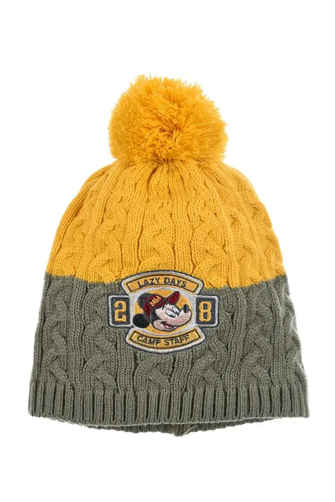 Gorro Amarelo e Cinzento "Lazy Days" T52  - Mickey