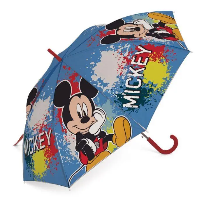 Guarda Chuva Azul e Tinta Automático 48cm - Mickey