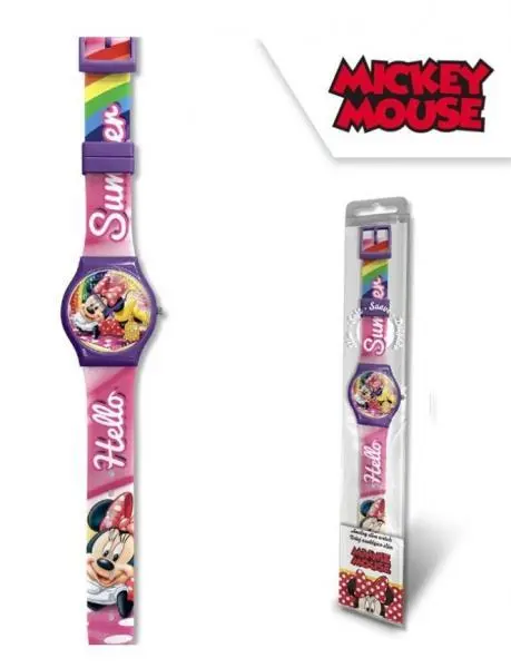 Relógio Minnie Analógico Slim "Hello Summer"