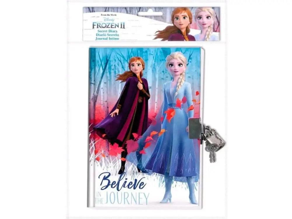 Diário Com Cadeado "Believe In The Journey"  - Frozen II