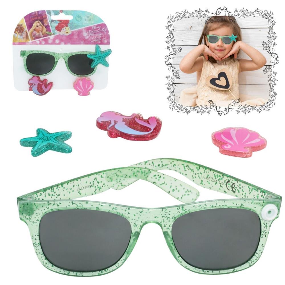 Óculos de Sol A Pequena Sereia - Verde com Estrela do Mar - Princesas Disney