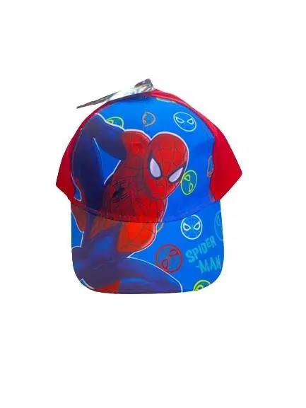 Boné Vermelho e Pala Azul com Carimbos (52) - Spiderman
