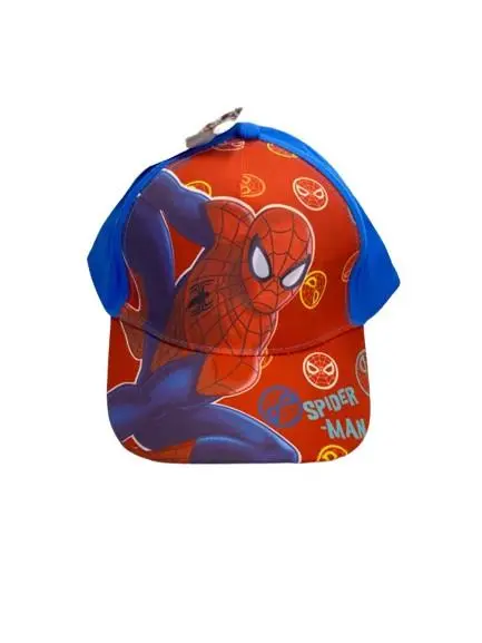 Boné Azul e Pala Vermelha com Carimbos (52) - Spiderman