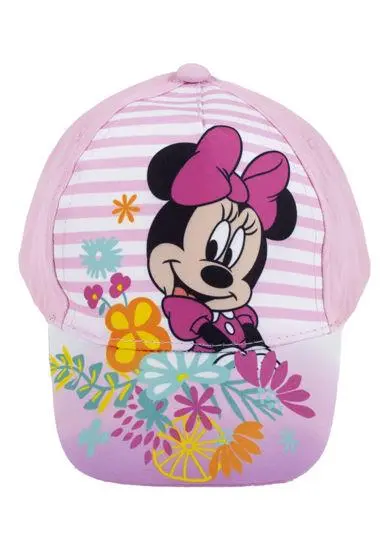 Boné Rosa Claro com Riscas e Flores (50) - Minnie