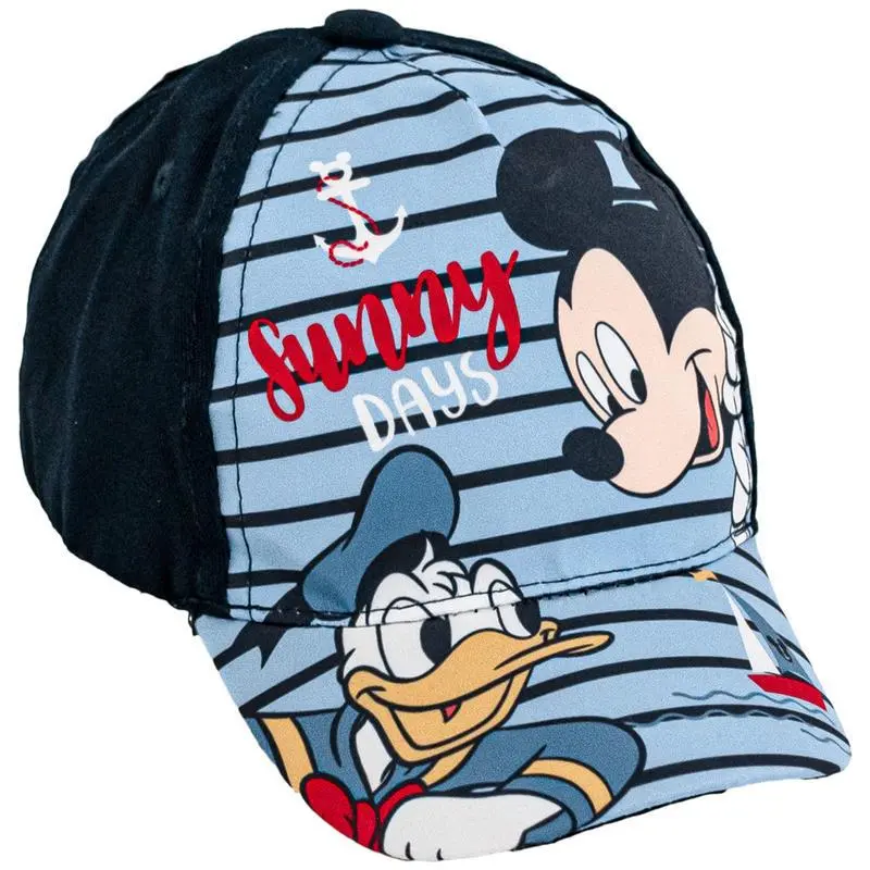 Boné Azul Escuro com Riscas e Donald "Sunny Days" (48) - Mickey