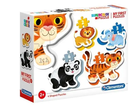 O Meu Primeiro Puzzle Animais Selvagens (2,3,4 e 5pcs) - Clementoni