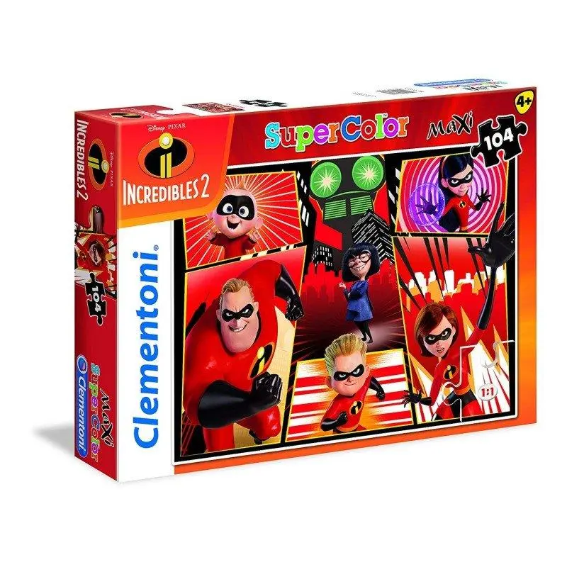 Clementoni - Puzzle Maxi Os Incríveis (104 pcs)