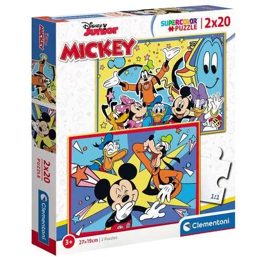 Conjunto de 2 Puzzles Mickey e Amigos (20 pcs) - Clementoni