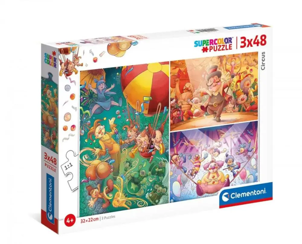 Clementoni - Puzzle Circo (3x48)
