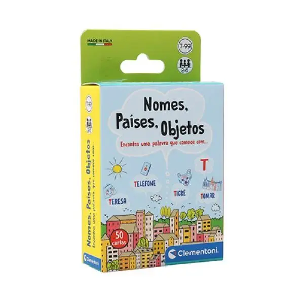 Jogo de Cartas Nomes, Países, Objetos - Clementoni