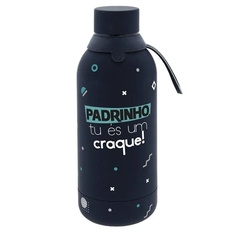 Lovely Story - Garrafa Térmica 500ml "Padrinho Tu És Um Craque"