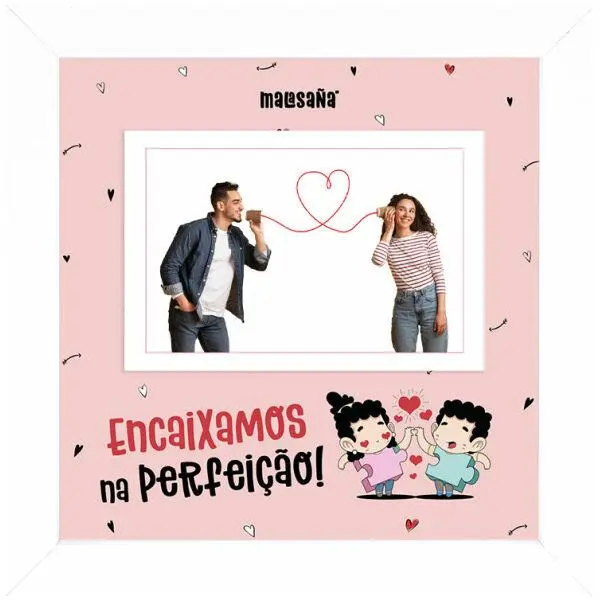 Moldura de Fotos "Encaixamos na Perfeição!" - Malasaña
