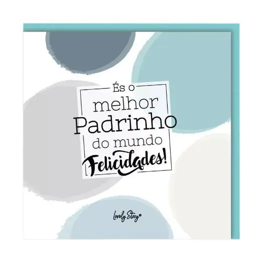 Postal de Felicitações "És o Melhor Padrinho do Mundo!" - Lovely Story
