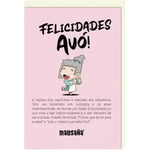 Postal de Felicitações "Felicidades Avó!" - Malasaña