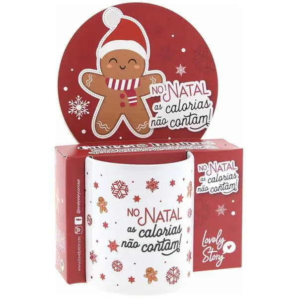 Caneca Natal "No Natal as Calorias Não Contam" - Lovely Story