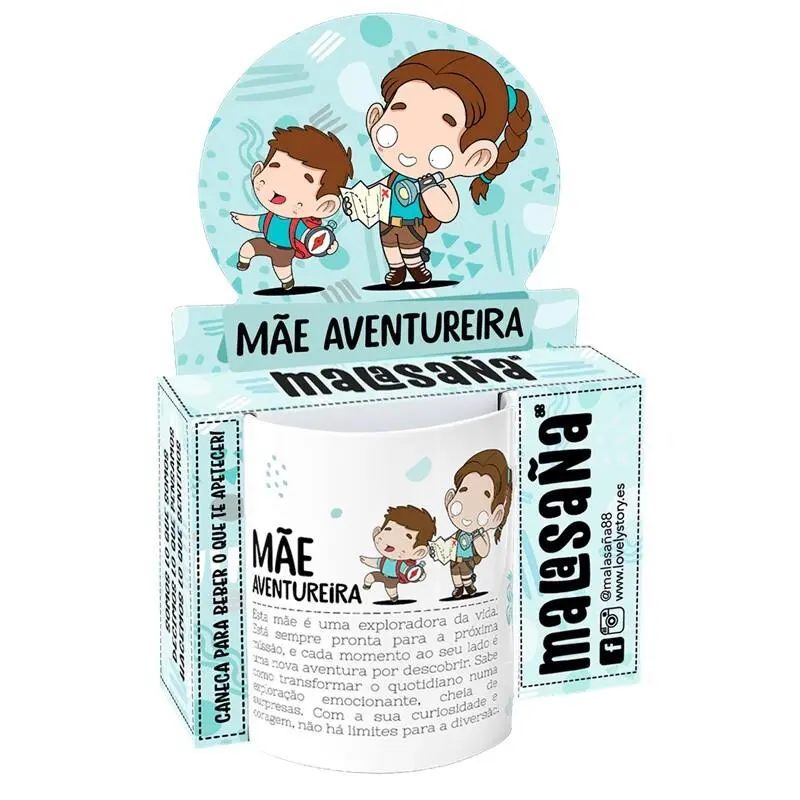 Malasaña - Caneca 330ml Mãe Aventureira