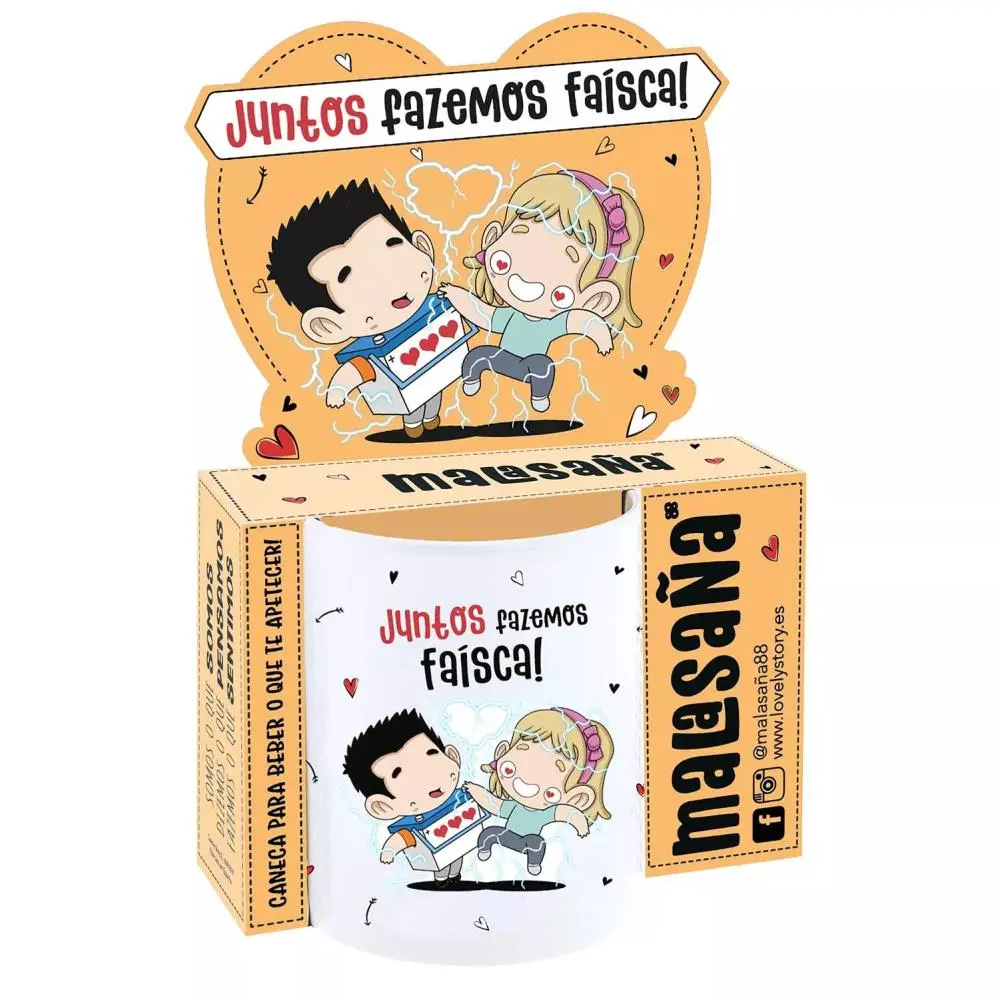 Caneca "Juntos Fazemos Faísca!" - Malasaña