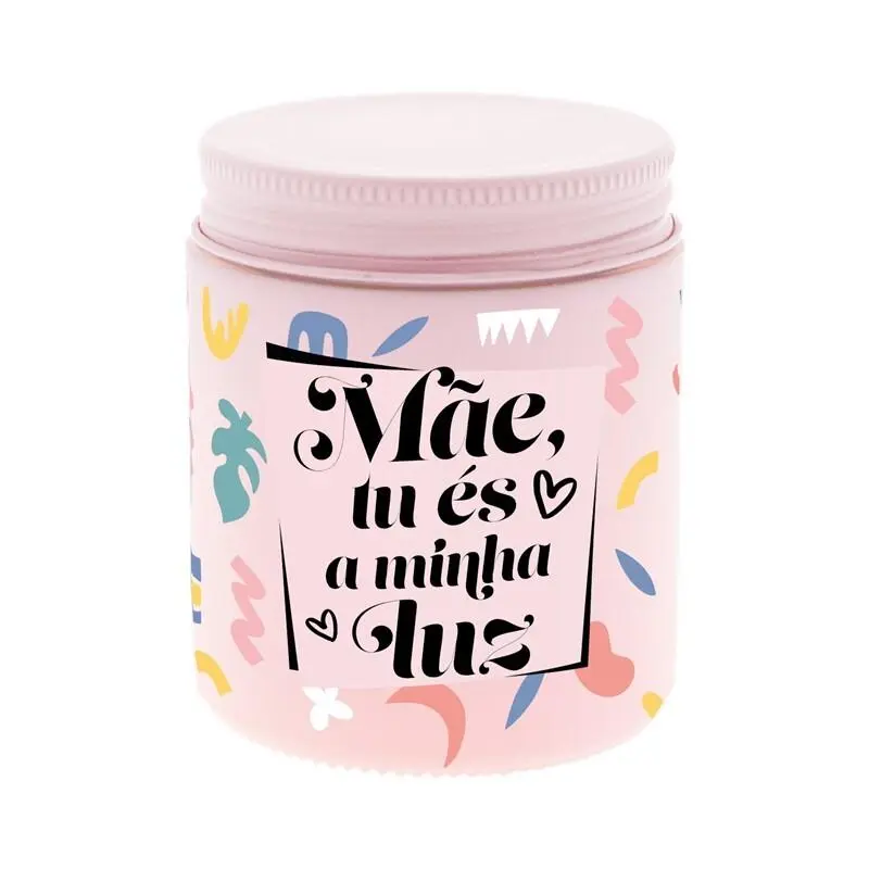 Lovely Story - Aromame - Vela Aromática Pink Mãe Tu És A Minha Luz