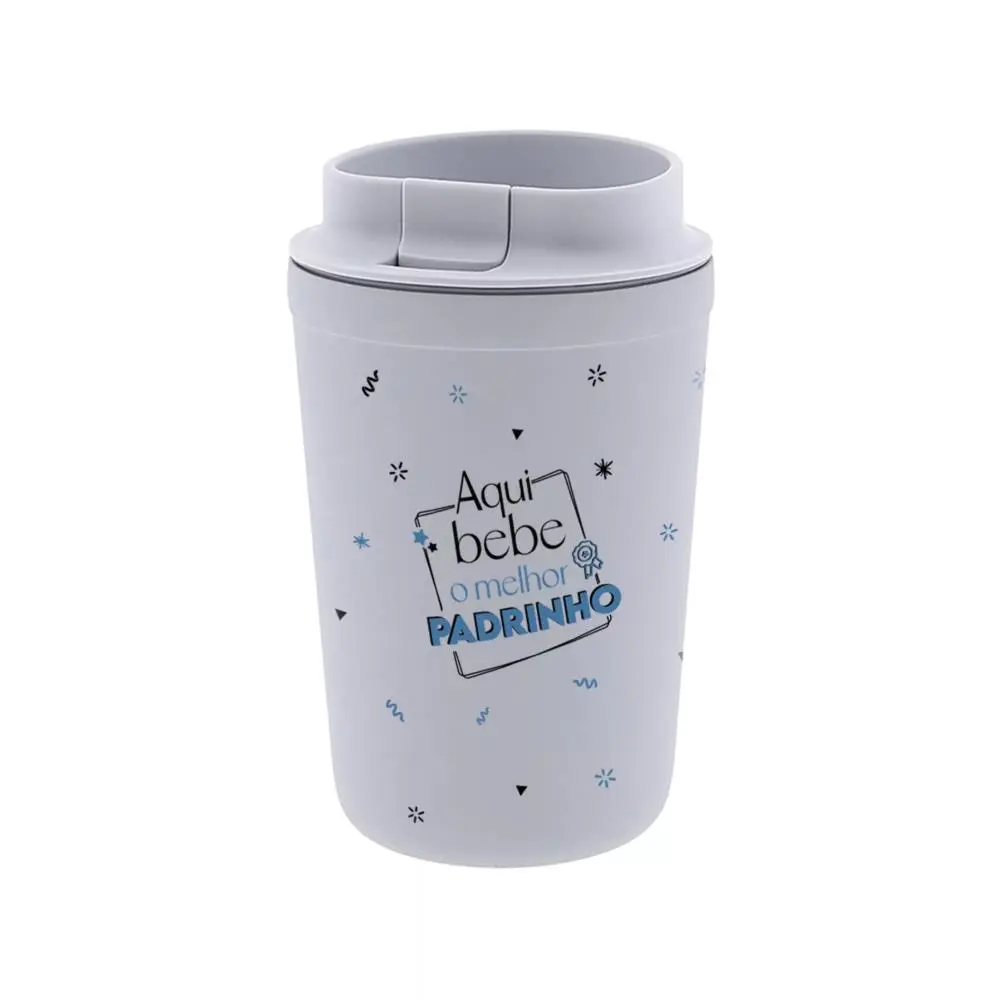 Copo Térmico "Aqui Bebe o Melhor Padrinho" 350ml - Lovely Story