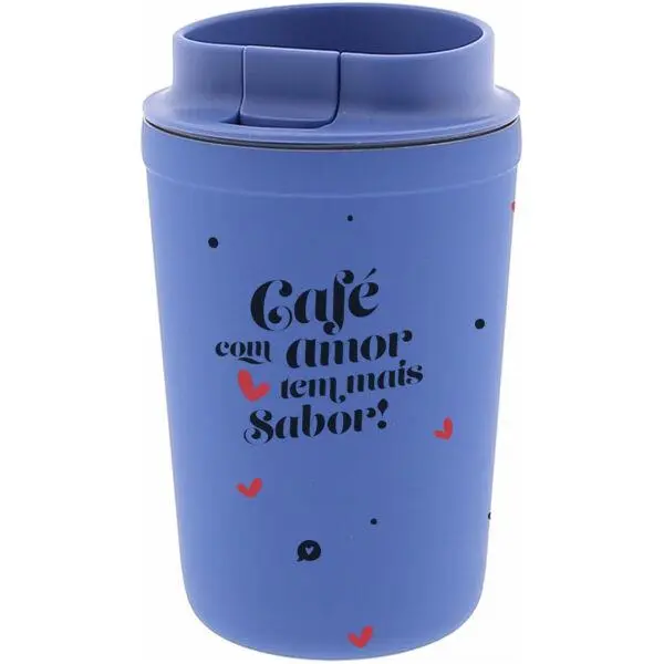 Copo Térmico "Café Com Amor Tem Mais Sabor!" - Lovely Story