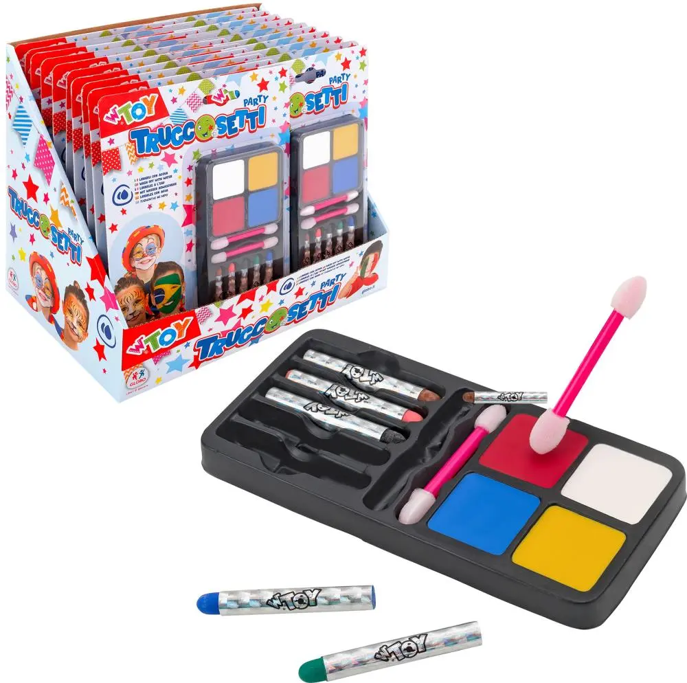 Kit Pintura Facial Lavável em Palete - Globo