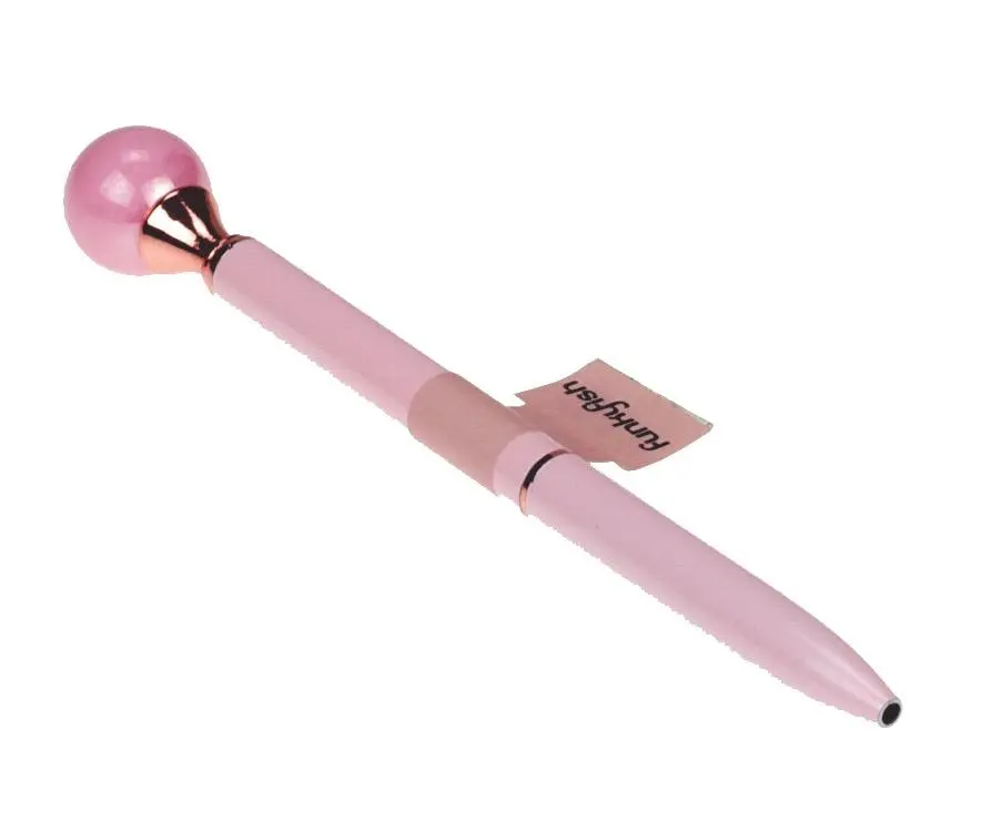 Caneta Rosa c/ Perola Rosa  - Funky Fish