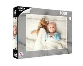 Puzzle Cão e Bebé Deitados 1000 Peças