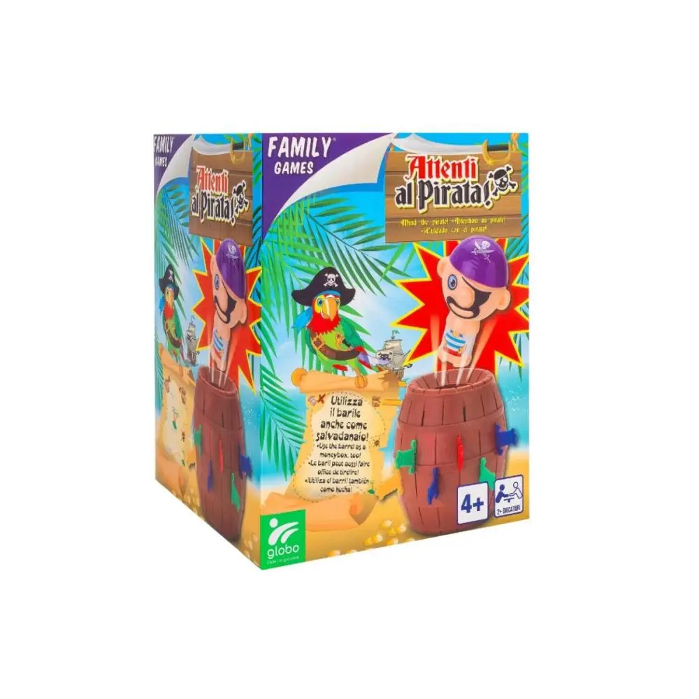 Jogo Pirata Dentro Barril 16 Espadas - Family Games