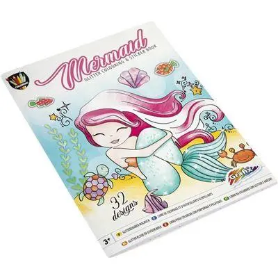 Livro Para Colorir A4 + Stickers "Mermaid" - Grafix